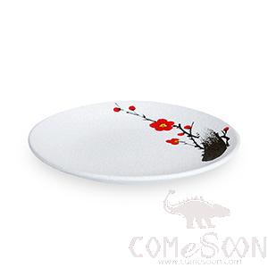 7&quot; Shallow dish (red plum)