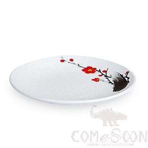 8&quot; Shallow dish (red plum)