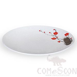 10&quot; Shallow dish (red plum)