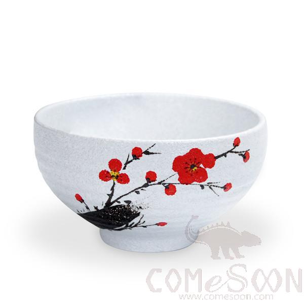 6.5&quot; pointed round bowl (red plum)