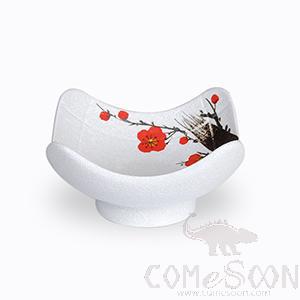 4.2&quot; Square Bowl (Red Plum)