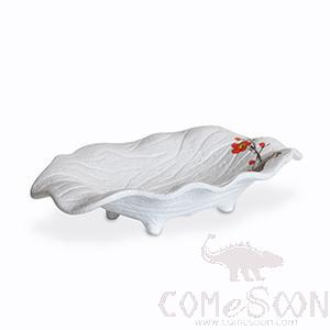 10&quot; Four-legged bowl (red plum)