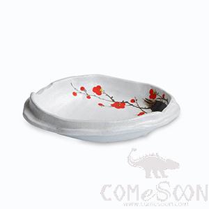 10&quot; Tripod Mutant Plate (Red Plum)