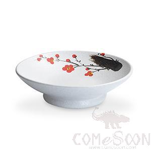 8.5&quot; Tall bowl (red plum)