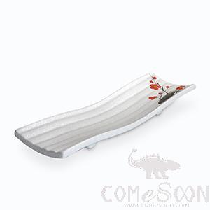 12.5&quot; Bamboo Steak Plate (Red Plum)