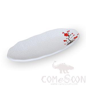 14&quot; Stone-patterned plate (red plum)