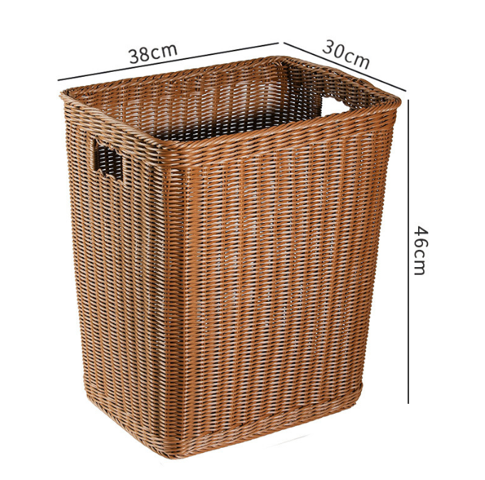 Laundry basket,Brown,38*30*46cm