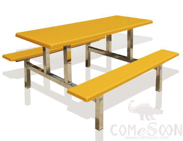 Frp Canteen Tables And Chairs-160*60*75Cm,Plastics And Steel