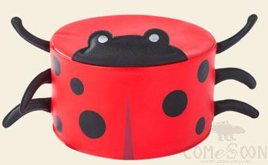 Ladybug cushion, D30*H20cm