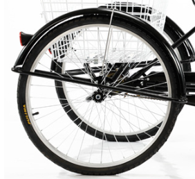 Rear wheel of tricycle,Iron