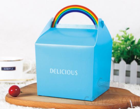 Portable Cake Box
Rainbow，12.5*12.5*11cm
