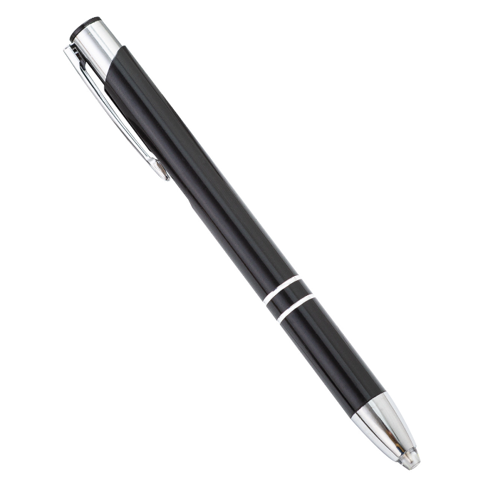 Customized Metal ballpoint pen W/ LED light and Logo,13.7*1.1cm