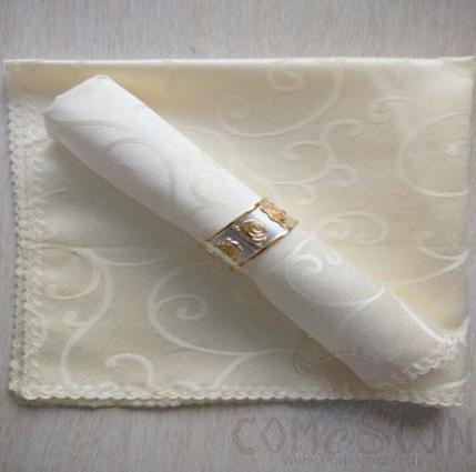 Napkin,48*48cm,Rice white single hook