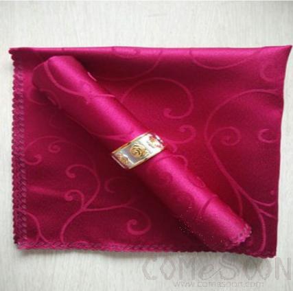 Napkin,48*48cm,Wine red single hook