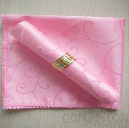 Napkin,48*48cm,Pink single hook