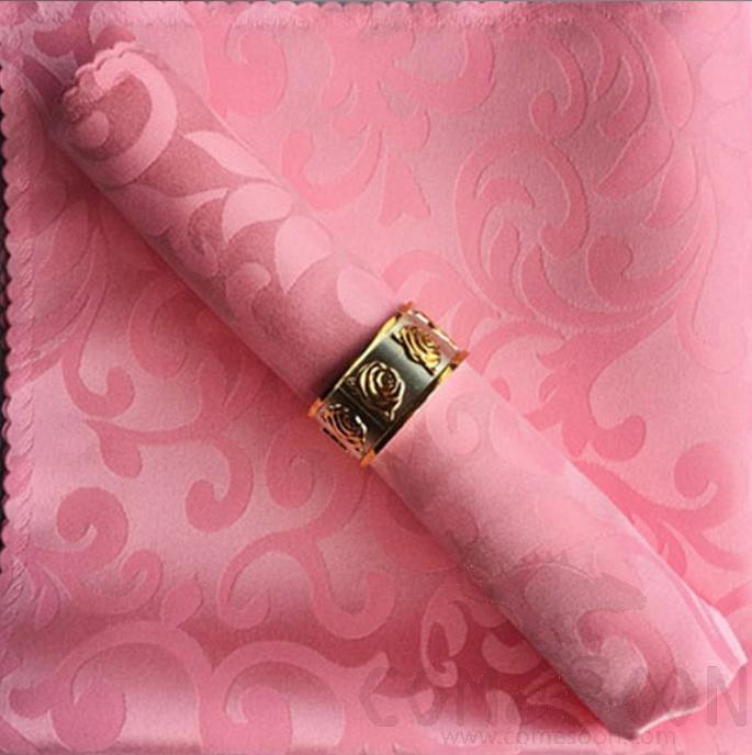 Napkin,48*48cm,Pink Double Hook