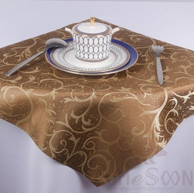 Napkin,48*48cm,Golden branches and jade leaves coffee