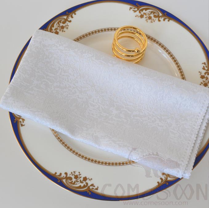 Napkin,48*48cm,Rice white broken flower
