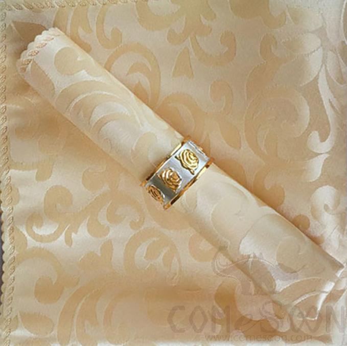 Napkin,48*48cm,Beige double hook