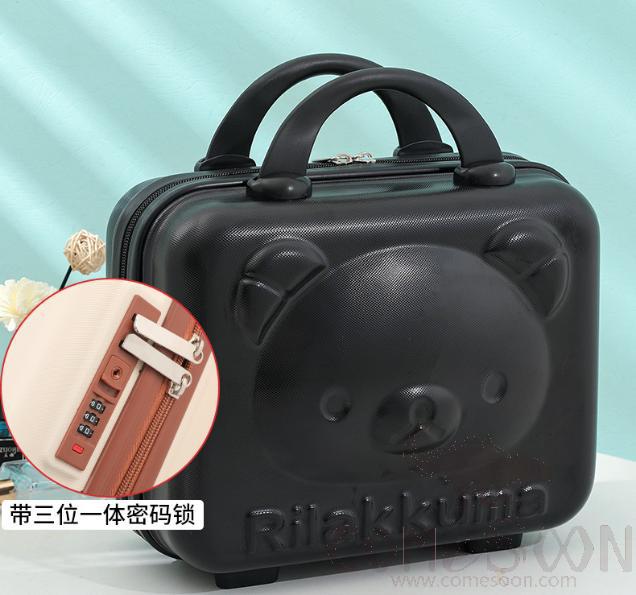 14 inch suitcase,Black W/Password lock