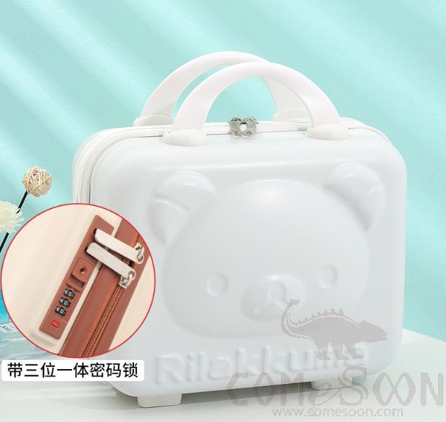 14 inch suitcase,White W/Password lock