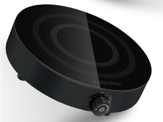 Induction Cooker, 260*260*68mm, 220V/2200W/50hz, Glass Panel, Black