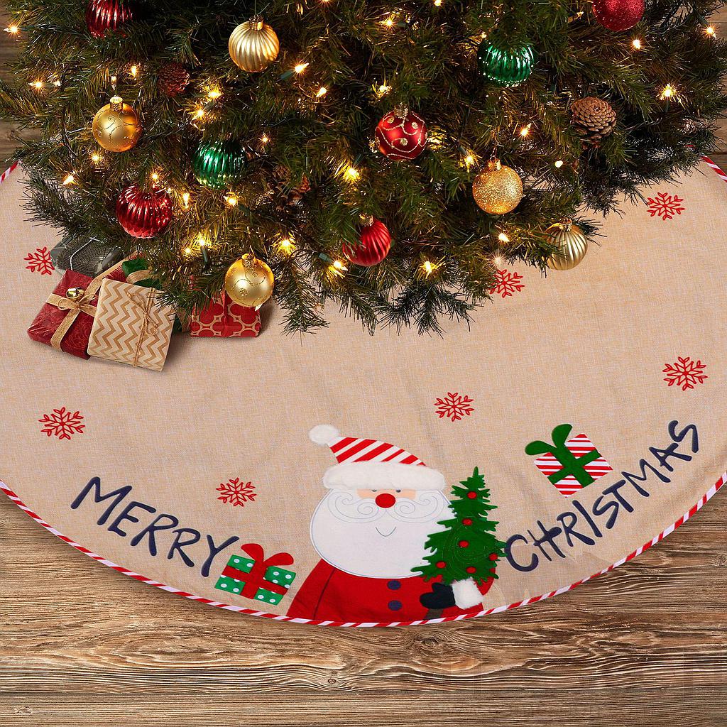 Linen Santa Claus Tree Dress