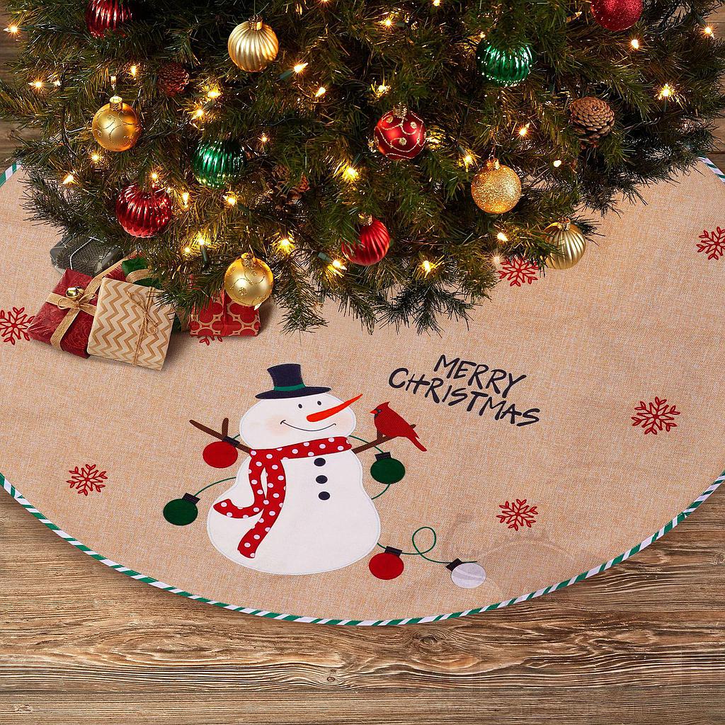Christmas Snowman Dress In Linen
