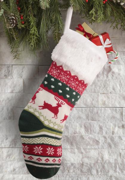 Elk Christmas Socks