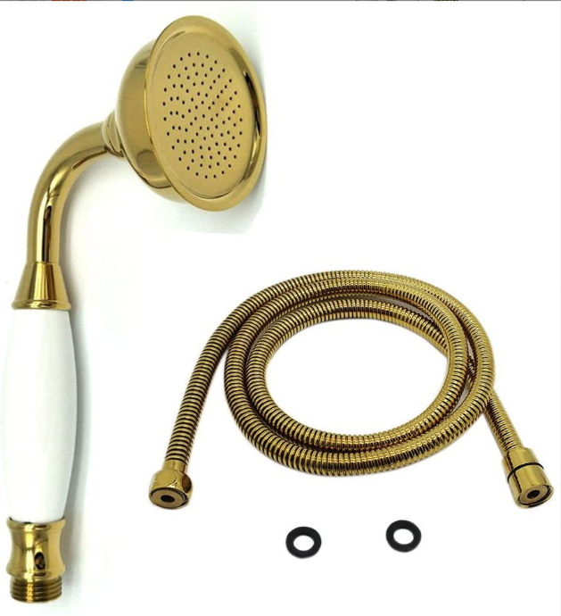 Hand held shower head W/ Hose,H 200mm,Hose,Brass