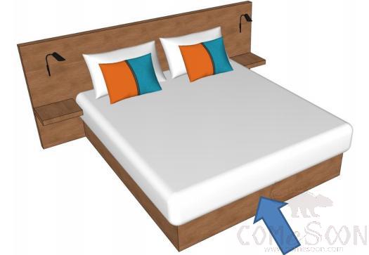 Bedframe,Chipboard,1800(W) * 2100(L) * 370(H) Mm