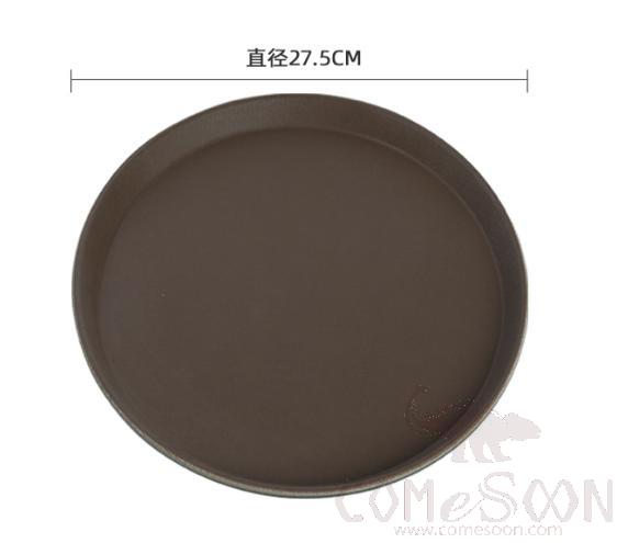 Circular tray,Rubber + Toughened glass fiber,D 27.5cm