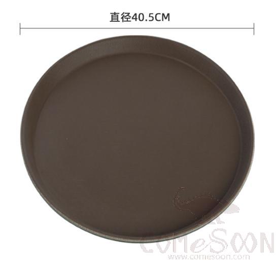 Circular tray,Rubber + Toughened glass fiber,D 40.5cm