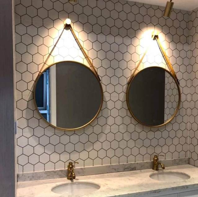 Wall mounted bathroom mirror,D 60cm
