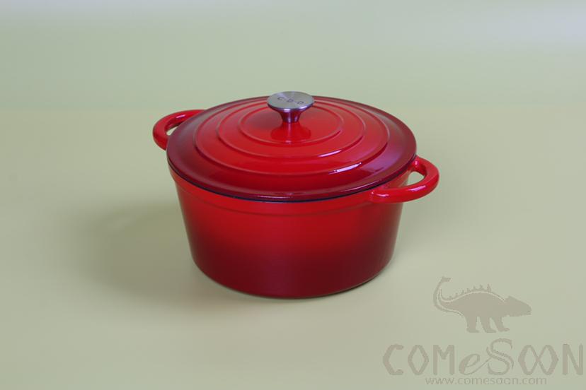 Casserole Enamel Pot 20M Red,2.5L