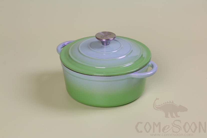 Casserole Enamel Pot 20M Green,2.5L