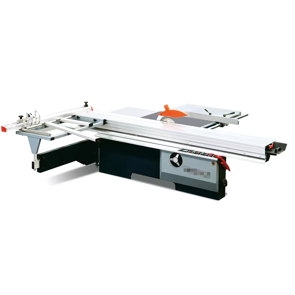 Sliding Table saw- Heavy duty, Blade bevel range: 0-45º, Main Table Size: 2800 x 375mm, Electric saw blade lift