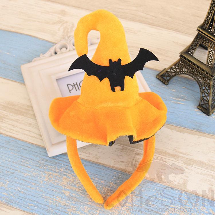 Bat Pumpkin Headband，26*13cm