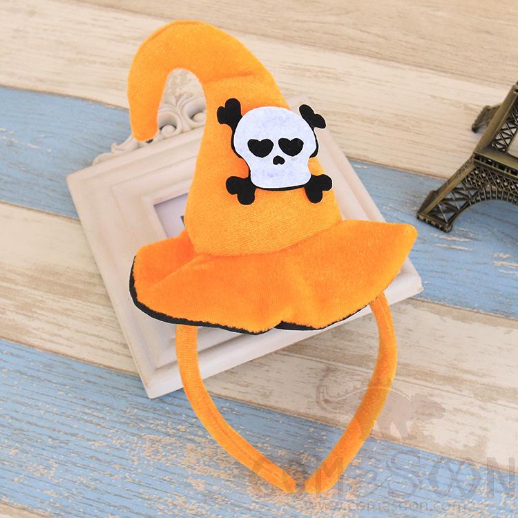 Skull Pumpkin Headband，26*13cm