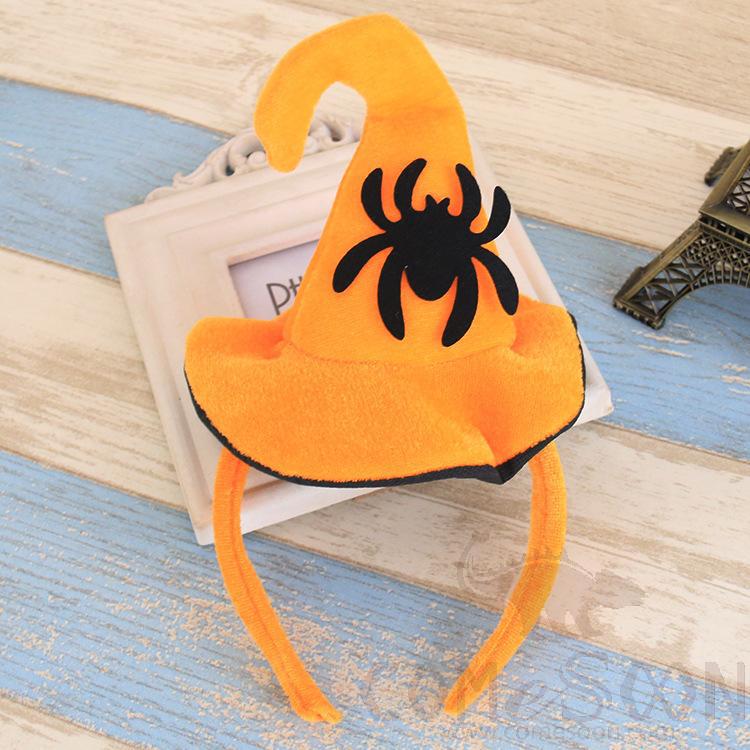 Spider Pumpkin Headband，26*13Cm