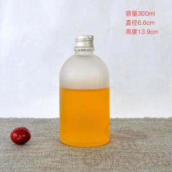 Disposable glass bottle,300ml,D 6.6*H 13.9cm,Matt