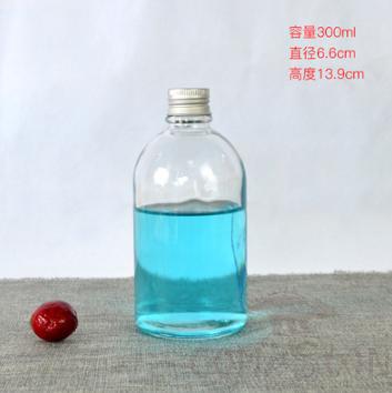 Disposable glass bottle,300ml,D 6.6*H 13.9cm,Polish