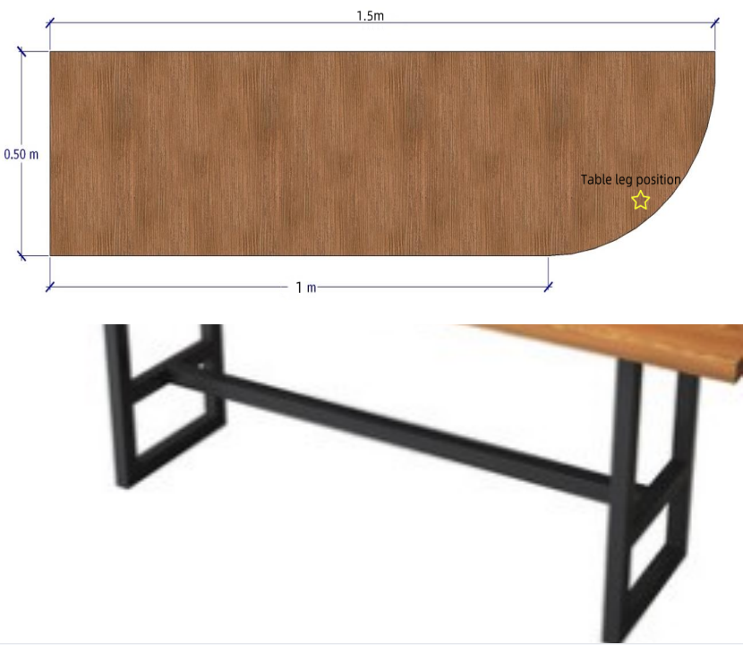 Table,Plywood，150*50*75CM