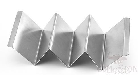 TACO Holder,Three grid,S/S 430,22.3*10*5cm,THK 0.8mm