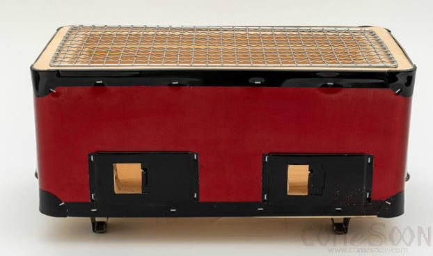 Rectangular iron sheet carbon oven,37.5*21.5*18cm