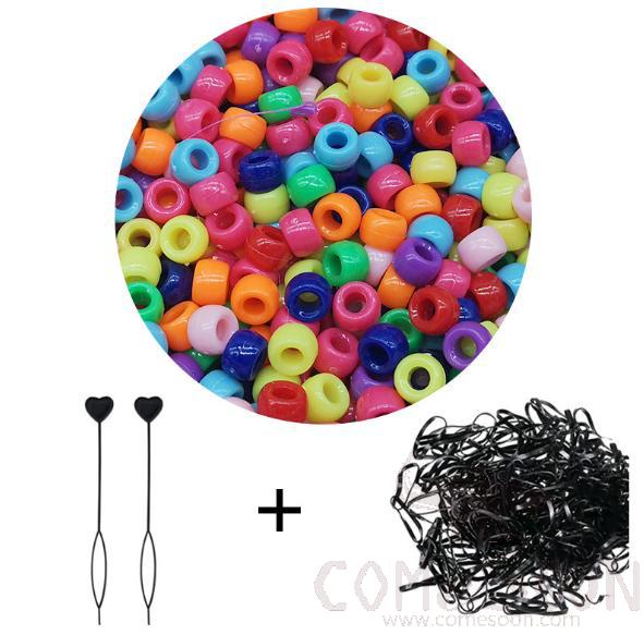 ASST HAIR BEADS,Acrylic,Candy