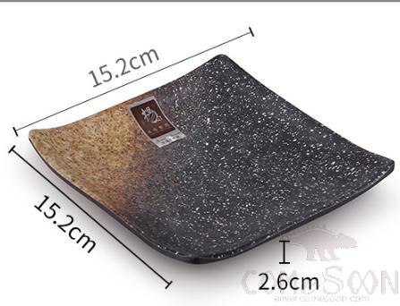 6&quot;Square sushi plate,15.2*15.2*2.6cm