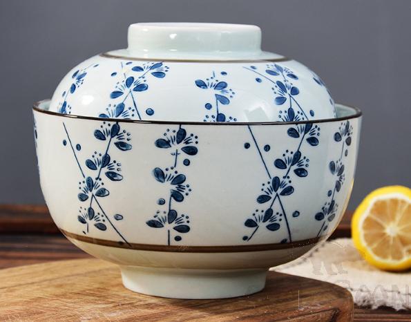 6.5&quot;Bowl with Cover,Wintersweet