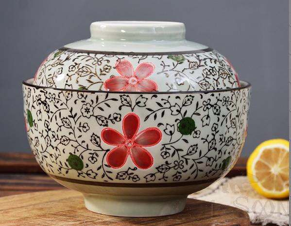 6.5&quot;Bowl with Cover,Chrysanthemum