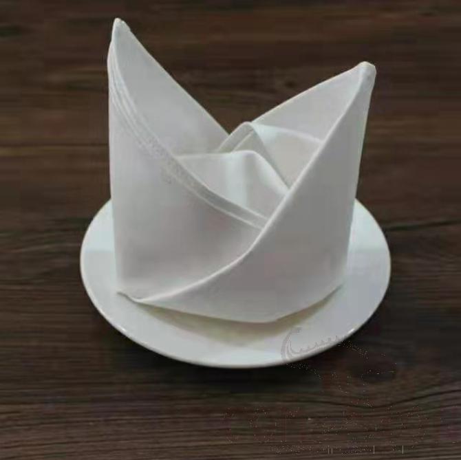 Pure cotton cup cloth, 47 * 47cm，White